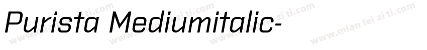Purista Mediumitalic字体转换